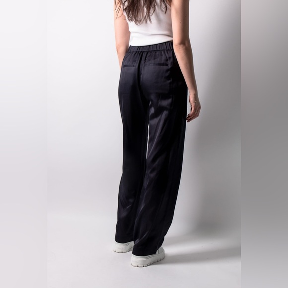 VINCE Silk-Blend High-Waist Pull-On Pants - Picture 4 of 14